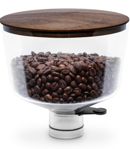 ECM and Profitec 500g Hopper Lid and Funnel Lid - Walnut