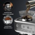 Espresso Machine 15 Bar, LCD Display Espresso Maker with Grinder, Milk Frother and PID Temperature Control, Professional Coffee Maker for Latte Cappuccino - 8.8 Oz Bean Hopper