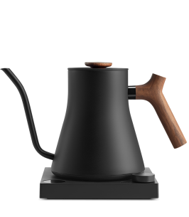 Fellow Stagg EKG Pro 0.9L Pour Over Kettle - Matte Black with Walnut Accents