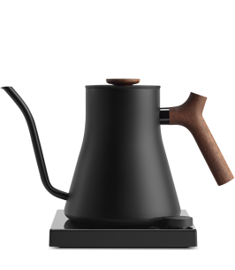 Fellow Stagg EKG Pro Studio Edition 1L Pour Over Kettle - Matte Black with Walnut Accents
