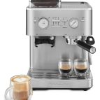KitchenAid Semi-Automatic Espresso Machine with Burr Grinder | Brushed Stainless Steel