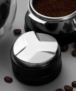 Tamper Kopi Press Coffee Powder Stainless Steel 51mm Temper Presan Kopi Bubuk Espresso Stainless Steel Anti Karat Alat Bikin Pembuat Seduh Kopi Manual Coffee Maker Coffee Tamp - Black