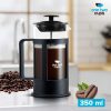French Press Kopi Borosilikat Coffee Maker 3 Layer Filter Stainless 350ml-1L