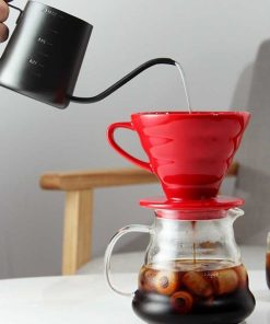 Filter Penyaring Kopi V60 Glass Dripper Bentuk Cangkir Saringan Alat Bikin Kopi Perlengkapan Barista Coffee Art Maker Alat Peralatan Dapur Kitchen Tools Koki Chef Café Kekinian - Image 5