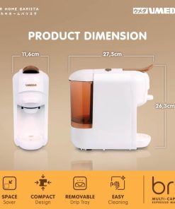 Umeda Bru Mesin Kopi Multi Kapsul / Nespresso Capsule Coffee Maker - BRU - Image 5