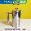 FRENCH PRESS STAINLESS 350ML SARINGAN KOPI TEH 350 SMALL COFFEE MAKER - MYOSOTIS7