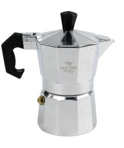 Moka Pot Espresso Coffee Maker Stovetop Aluminium - JF112