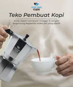 Moka Pot Espresso Coffee Maker Stovetop Aluminium - JF112 - Image 4